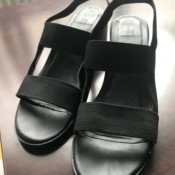 Urban Outfitters Strappy Black Heels - Picture 1 of 4